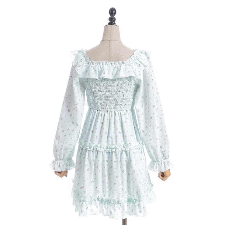 ギャザーフリル長袖ワンピース | axes femme | 詳細画像12 