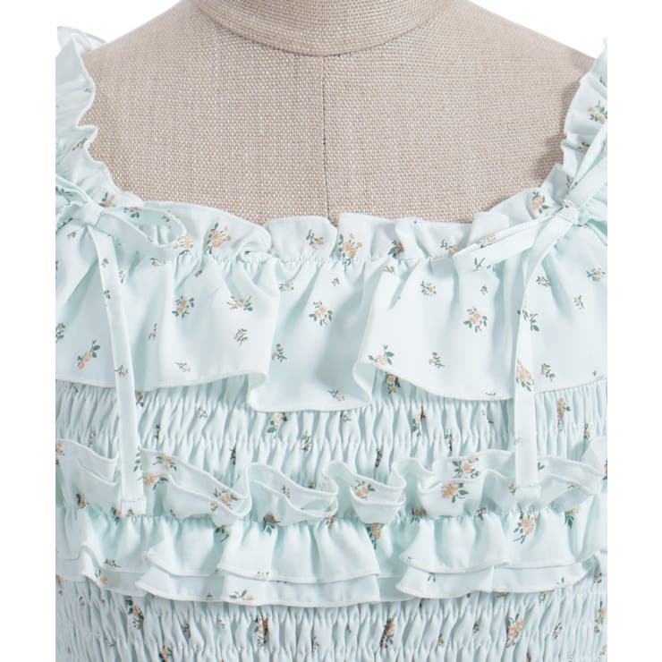 ギャザーフリル長袖ワンピース | axes femme | 詳細画像13 