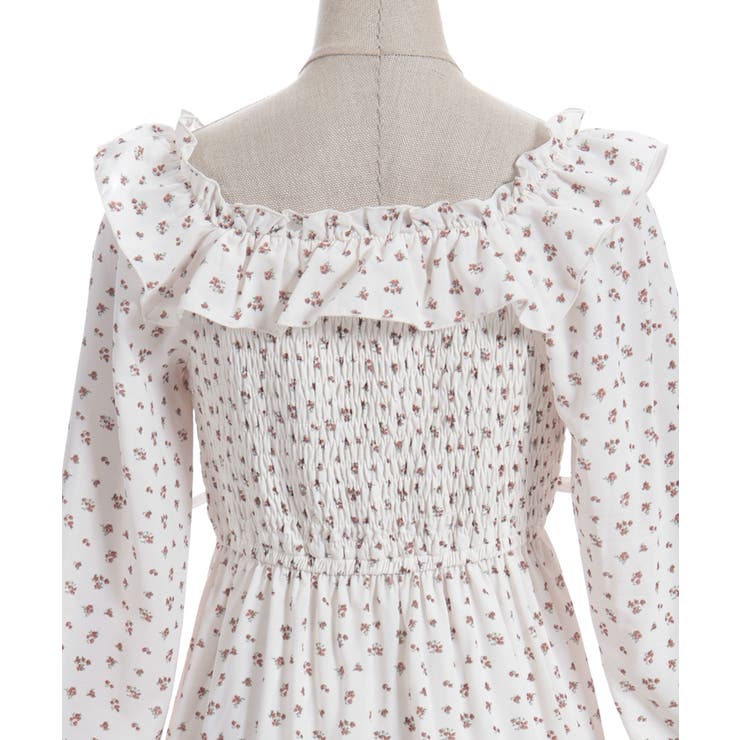 ギャザーフリル長袖ワンピース | axes femme | 詳細画像22 