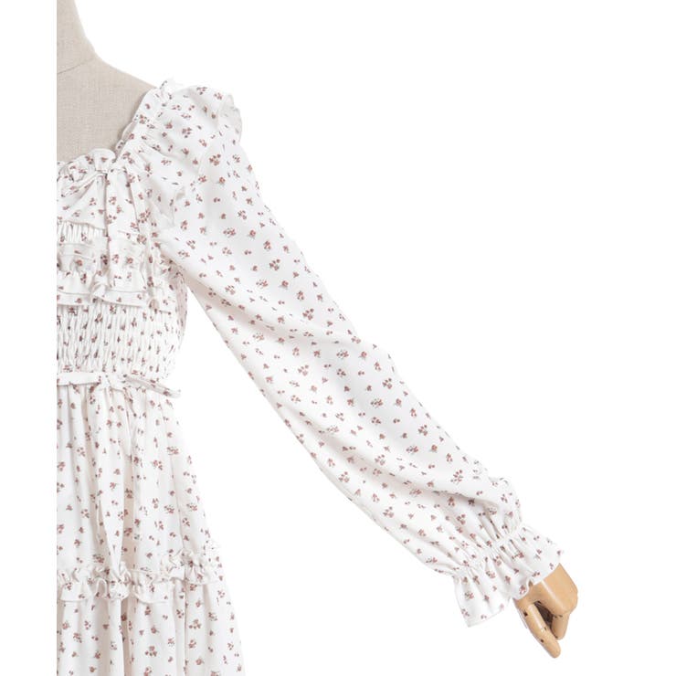 ギャザーフリル長袖ワンピース | axes femme | 詳細画像23 