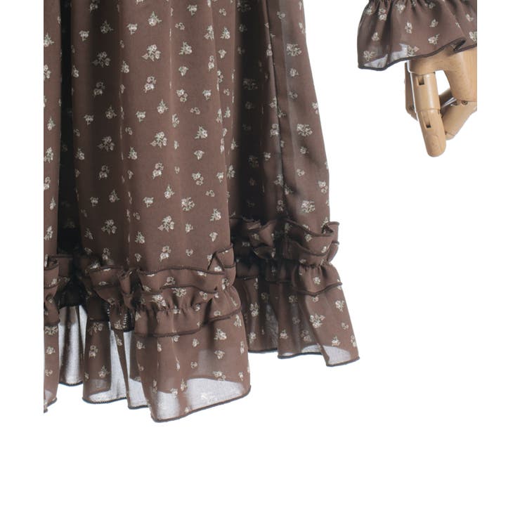 ギャザーフリル長袖ワンピース | axes femme | 詳細画像28 