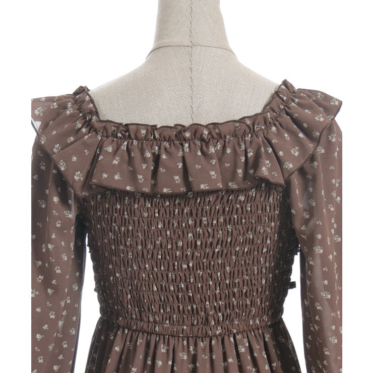 ギャザーフリル長袖ワンピース | axes femme | 詳細画像30 