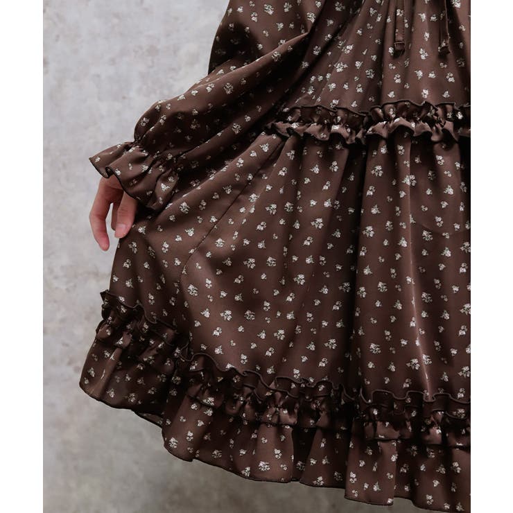 ギャザーフリル長袖ワンピース | axes femme | 詳細画像6 