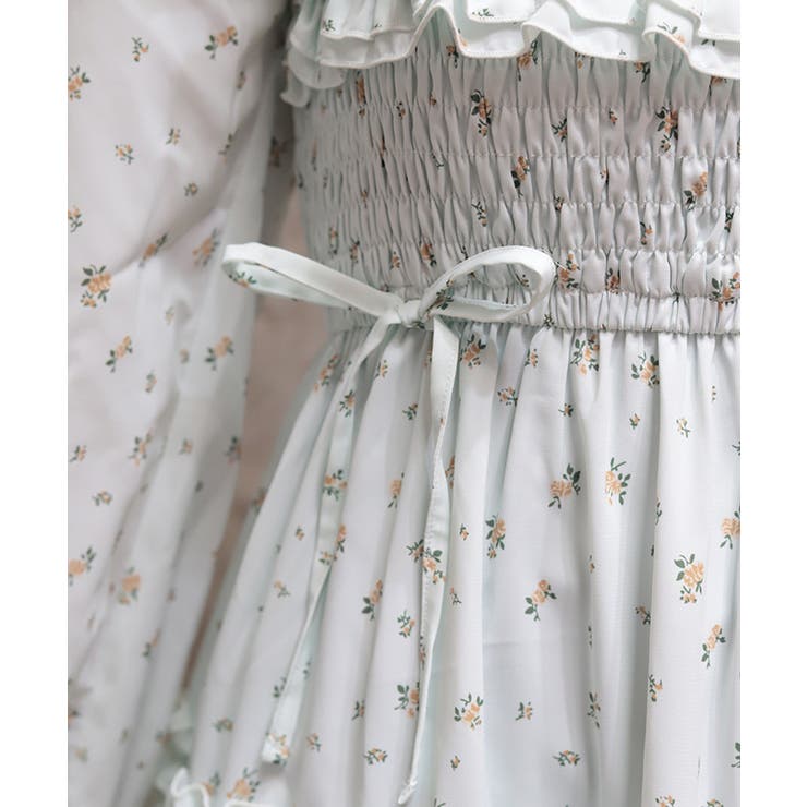 ギャザーフリル長袖ワンピース | axes femme | 詳細画像9 