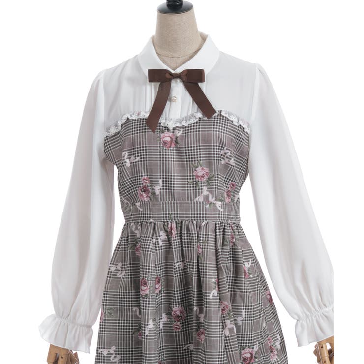 ホリデーチェック柄ワンピース | axes femme | 詳細画像23 