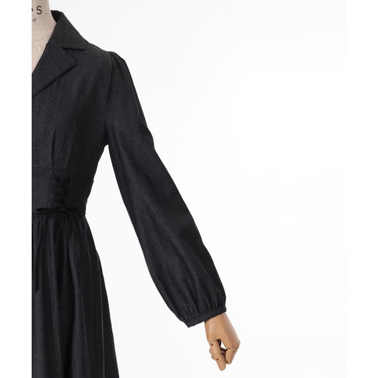 ダブルレースアップデニムワンピース[品番：IGAW0004663]｜axes femme