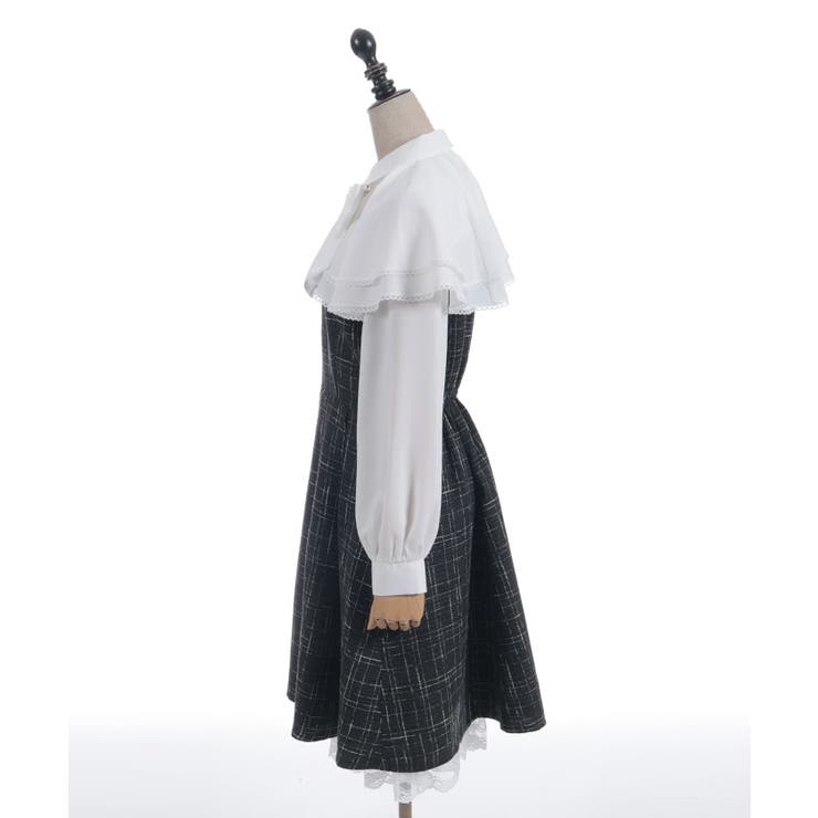 ケープフリルツイードワンピース | axes femme | 詳細画像13 