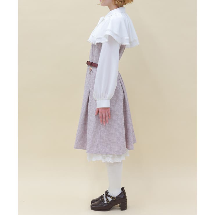 ケープフリルツイードワンピース | axes femme | 詳細画像2 