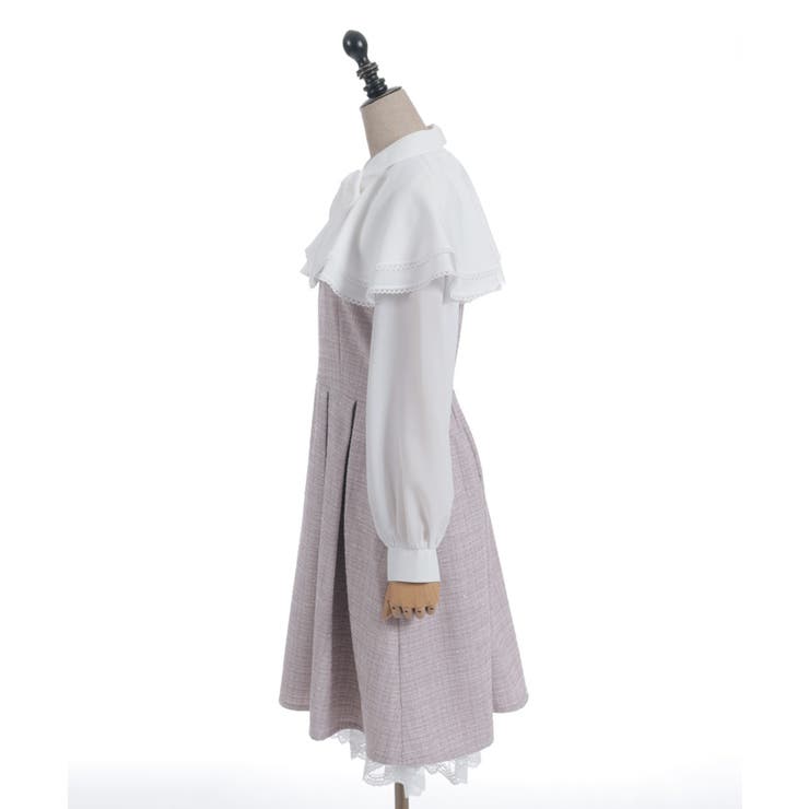 ケープフリルツイードワンピース | axes femme | 詳細画像23 