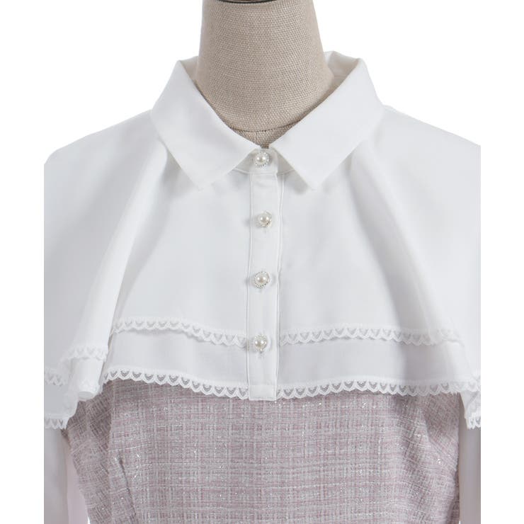 ケープフリルツイードワンピース | axes femme | 詳細画像28 