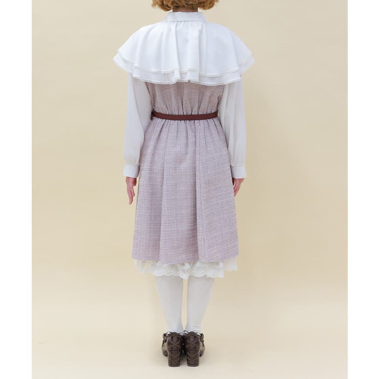 ケープフリルツイードワンピース | axes femme | 詳細画像3 