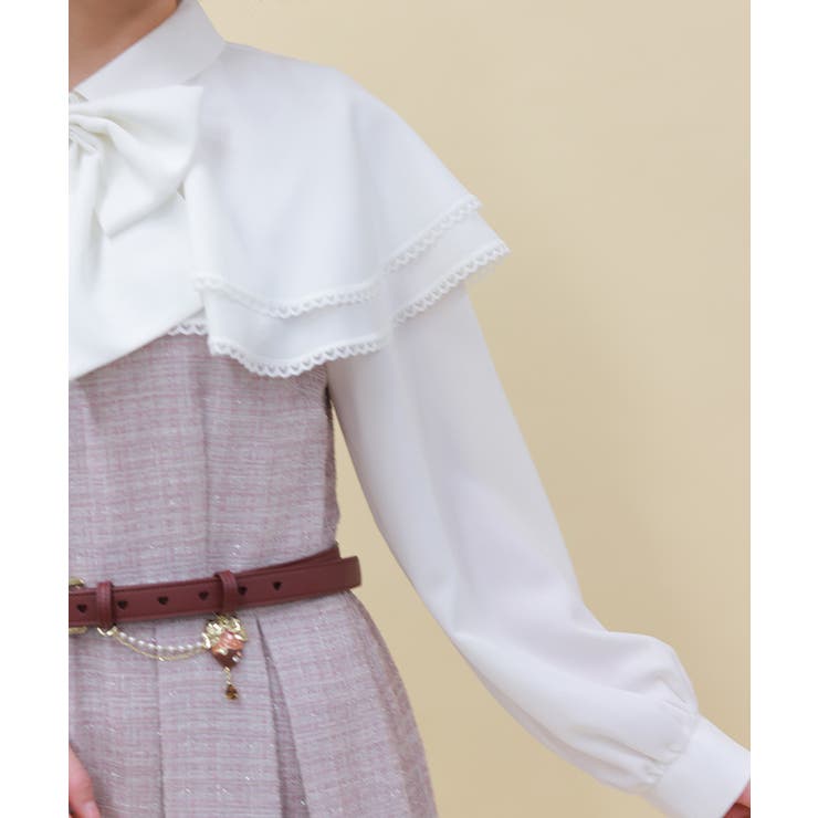 ケープフリルツイードワンピース | axes femme | 詳細画像4 