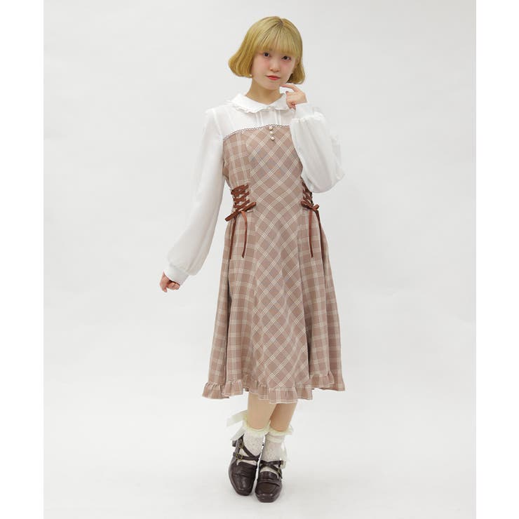 ビスチェ切替バイカラーワンピース | axes femme | 詳細画像11 