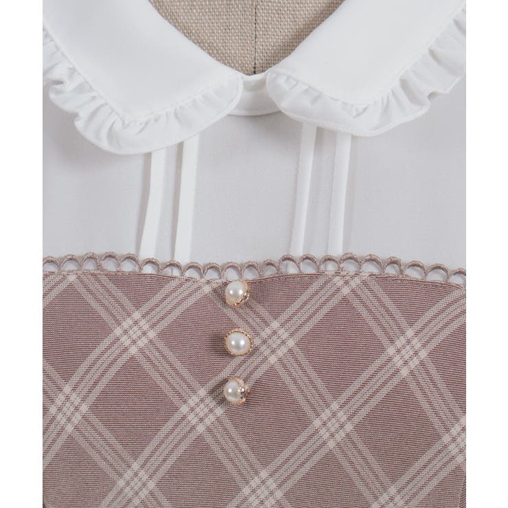 ビスチェ切替バイカラーワンピース | axes femme | 詳細画像15 