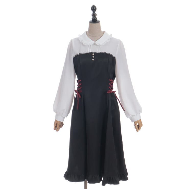 ビスチェ切替バイカラーワンピース | axes femme | 詳細画像17 