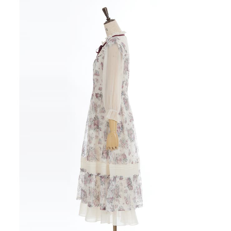 ブーケレースワンピース[品番：IGAW0004835]｜axes femme