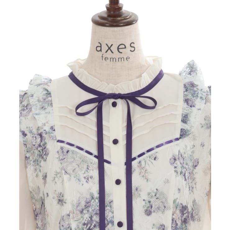ブーケレースワンピース[品番：IGAW0004835]｜axes femme