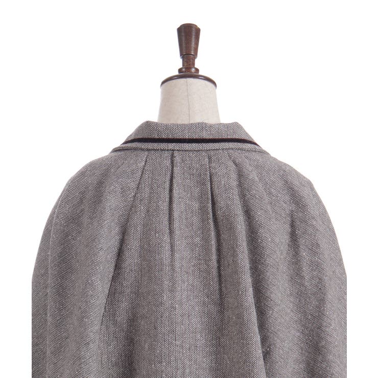 ヘリンボンケープジャケット | axes femme | 詳細画像16 