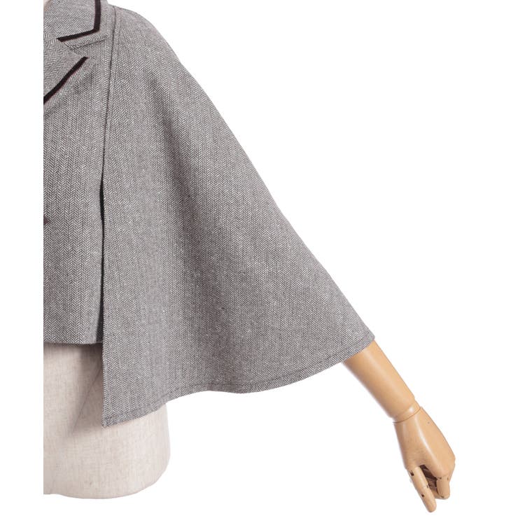 ヘリンボンケープジャケット | axes femme | 詳細画像17 