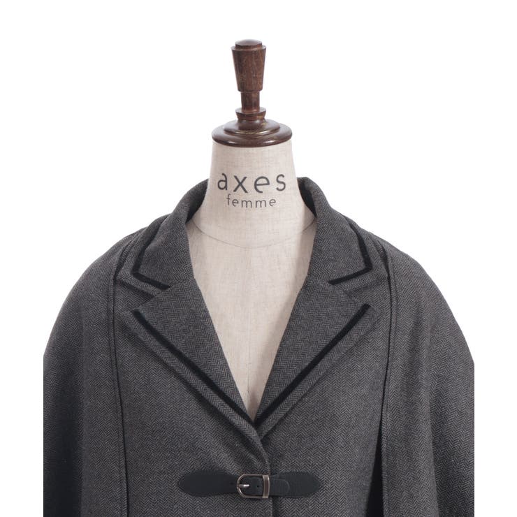 ヘリンボンケープジャケット | axes femme | 詳細画像21 