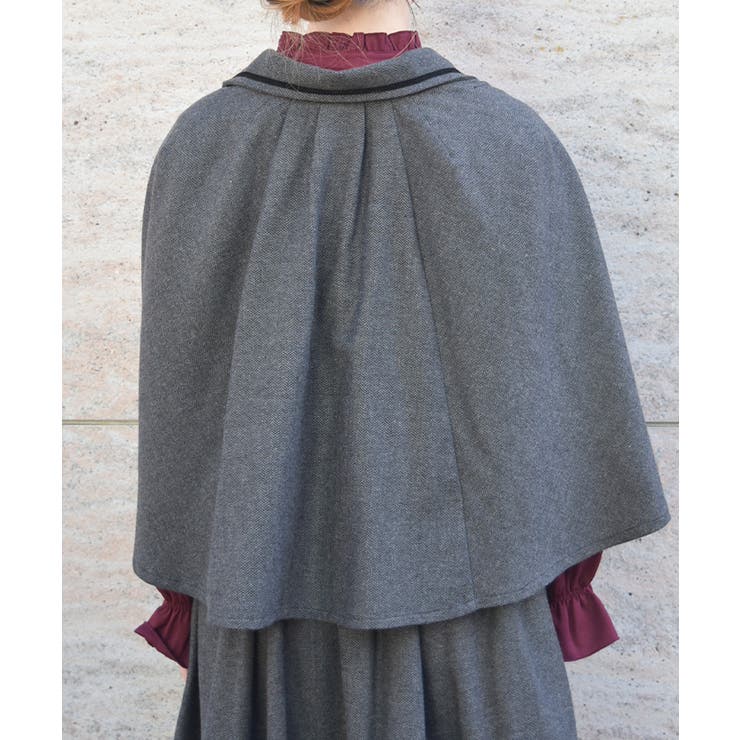 ヘリンボンケープジャケット | axes femme | 詳細画像3 