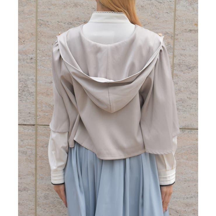 チェーン付フードケープ[品番：IGAW0007568]｜axes femme（アクシーズ