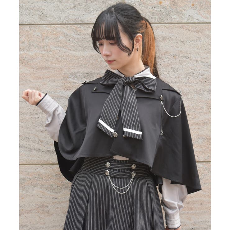 チェーン付フードケープ | axes femme | 詳細画像9 
