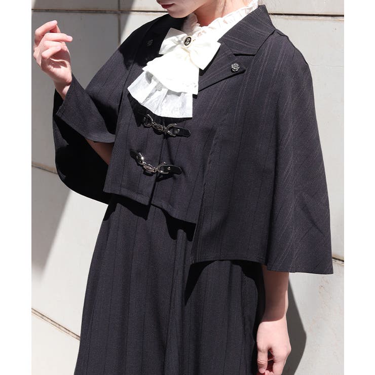 黒 | ビット付ケープジャケット | axes femme