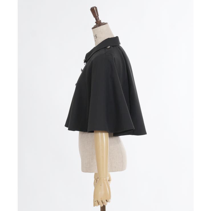チェーン付きダブル釦ケープ[品番：IGAW0004930]｜axes femme