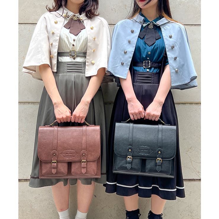チェーン付きダブル釦ケープ[品番：IGAW0004930]｜axes femme