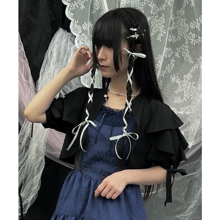 フリル半袖ショートボレロ[品番：IGAW0005235]｜axes femme