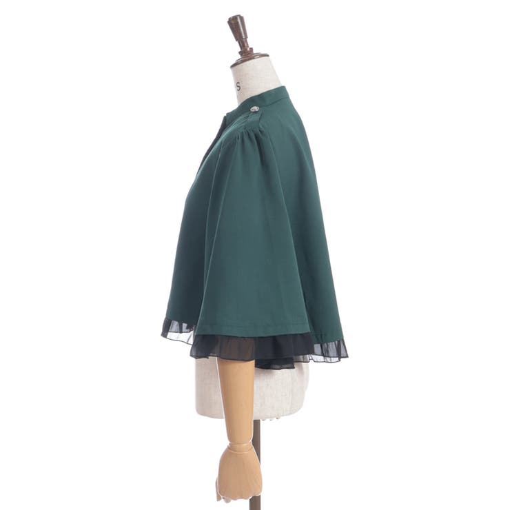 ファム W釦フィッシュテールケープ[品番：IGAW0006870]｜axes femme