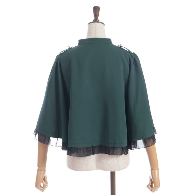 Ｗ釦フィッシュテールケープ | axes femme | 詳細画像13 