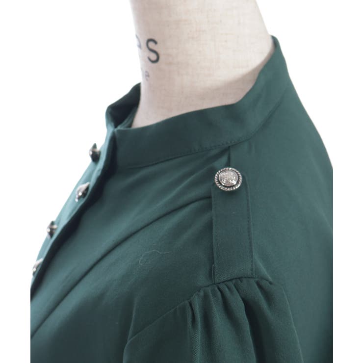 Ｗ釦フィッシュテールケープ | axes femme | 詳細画像16 