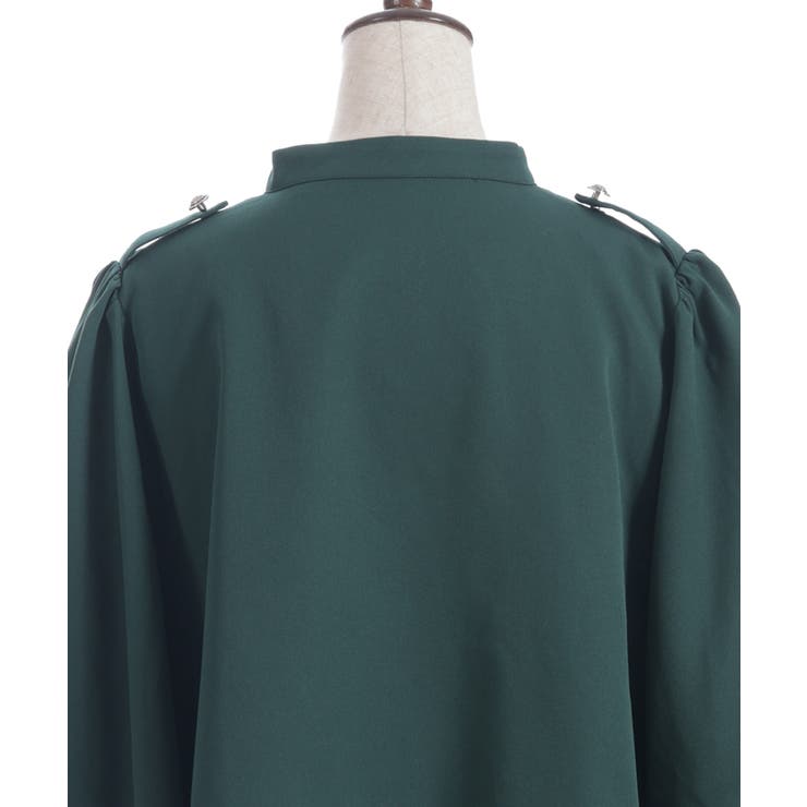 Ｗ釦フィッシュテールケープ | axes femme | 詳細画像17 