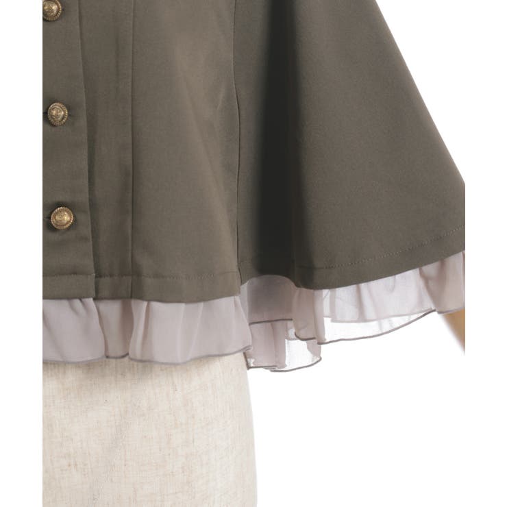 Ｗ釦フィッシュテールケープ | axes femme | 詳細画像23 