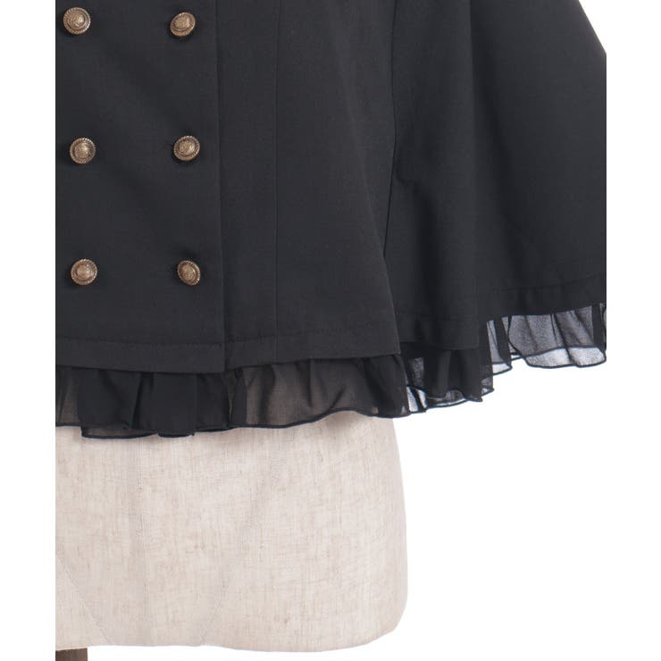 Ｗ釦フィッシュテールケープ | axes femme | 詳細画像9 