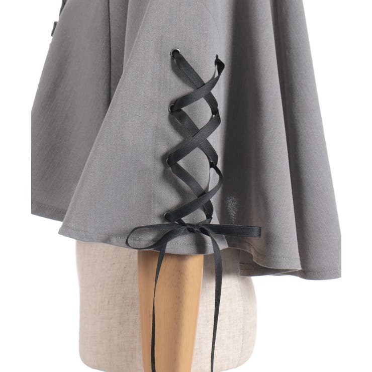 Ｗ釦レースアップケープ | axes femme | 詳細画像24 