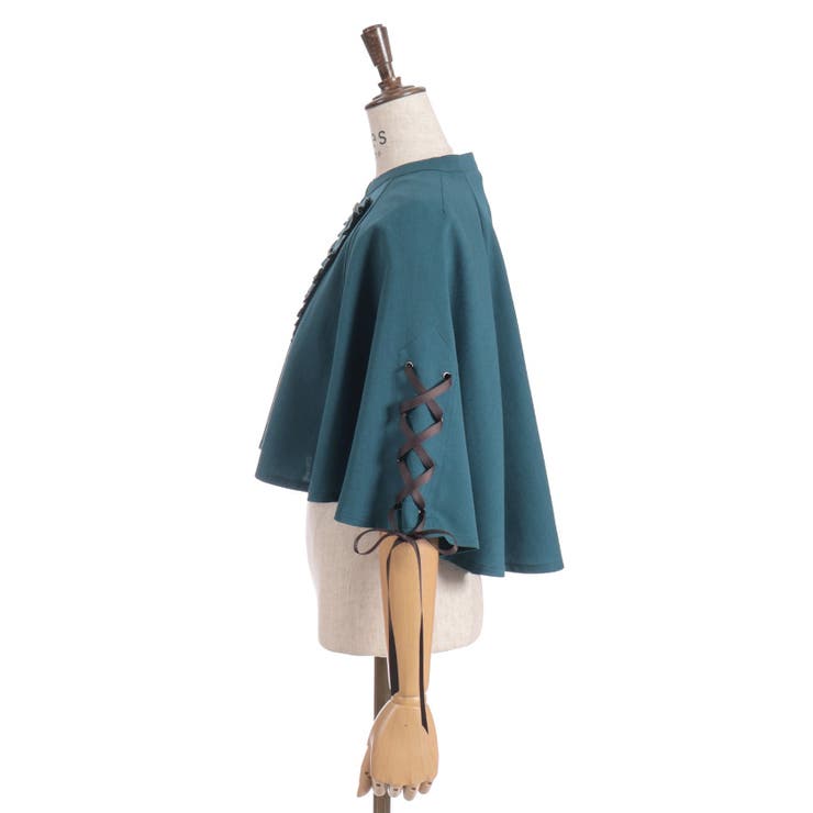 Ｗ釦レースアップケープ | axes femme | 詳細画像27 