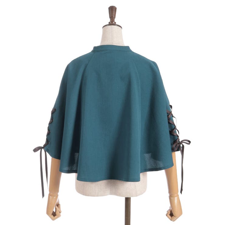 Ｗ釦レースアップケープ | axes femme | 詳細画像28 