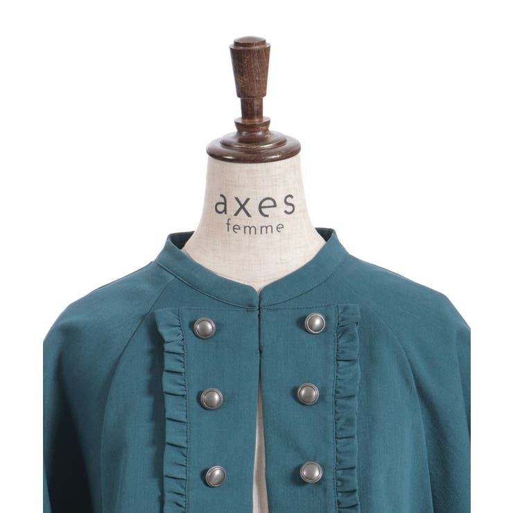 Ｗ釦レースアップケープ | axes femme | 詳細画像29 