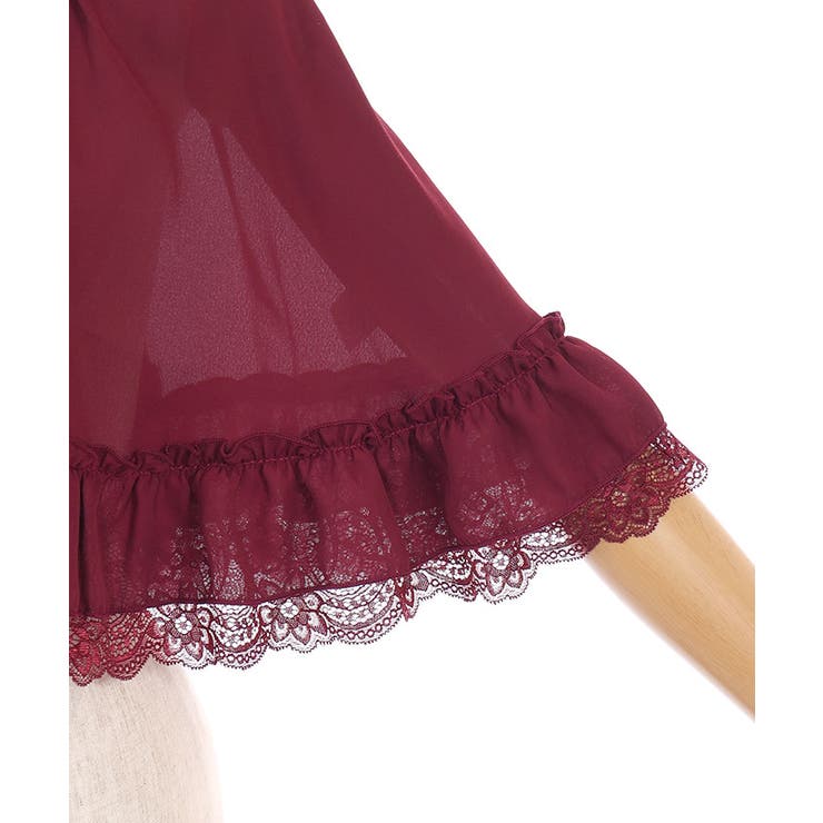 ラッフルフリルシフォンケープ | axes femme | 詳細画像18 