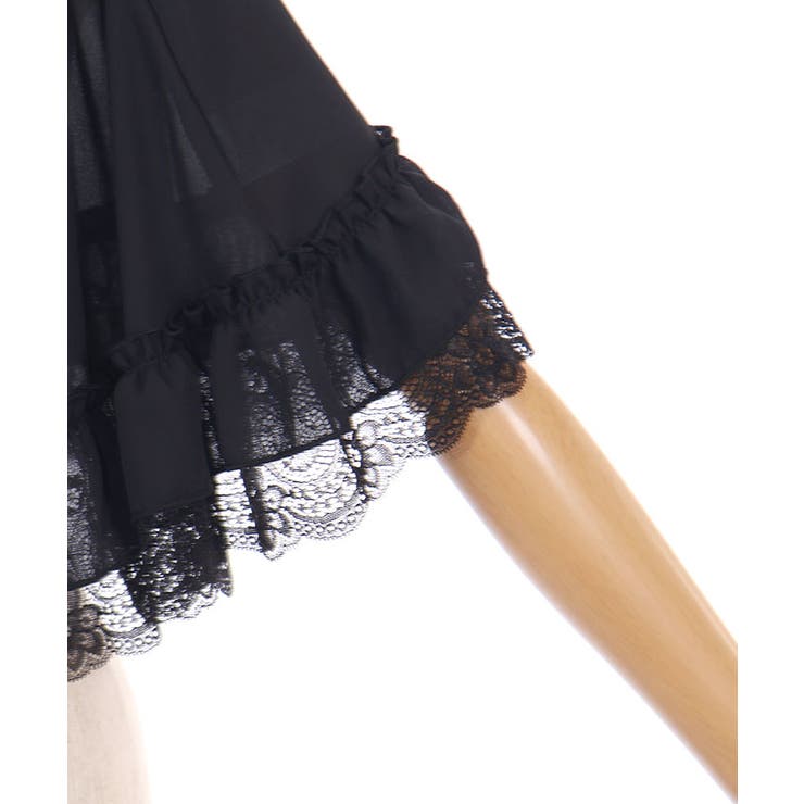 ラッフルフリルシフォンケープ | axes femme | 詳細画像24 