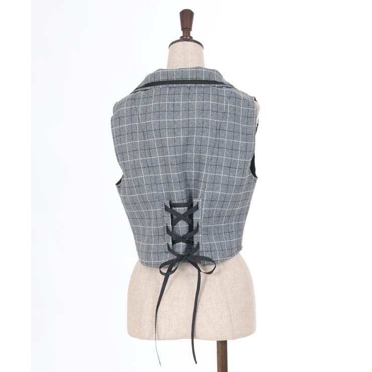 ⭐️激レア廃盤品⭐️axes femme ブラック 黒 ベスト レース axes femme - axes femme レース刺繍 ジレ ベスト 黒 Mサイズの