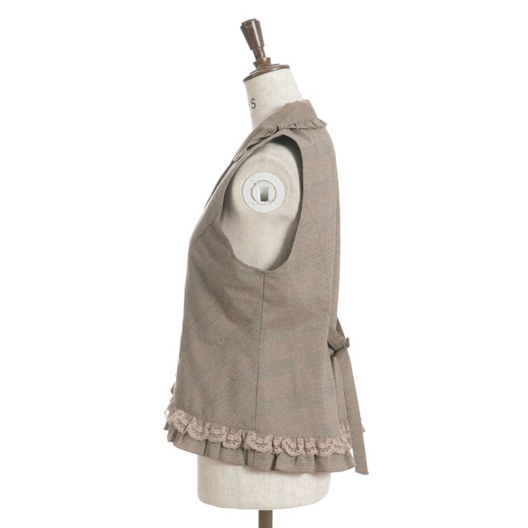 レースフリルミディベスト[品番：IGAW0006776]｜axes femme