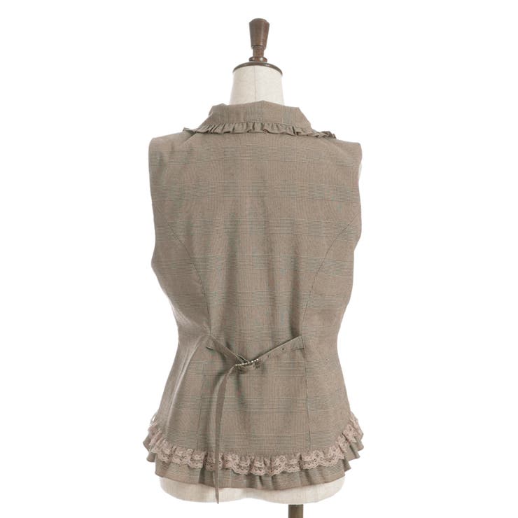 レースフリルミディベスト[品番：IGAW0006776]｜axes femme