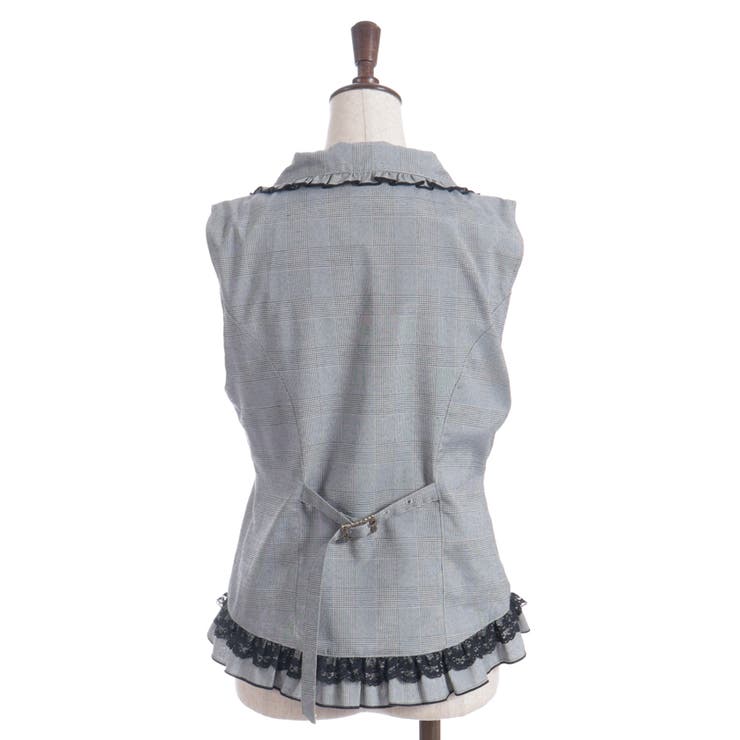 レースフリルミディベスト[品番：IGAW0006776]｜axes femme