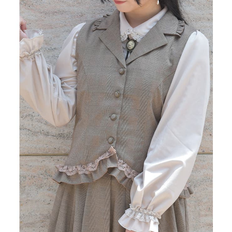 なー 2点 axes femme レースフリルベストチュニック なー 2点 axes femme レースフリルベストチュニック なー 2点 axes