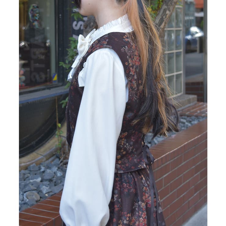 フローラルプリントベスト | axes femme | 詳細画像2 