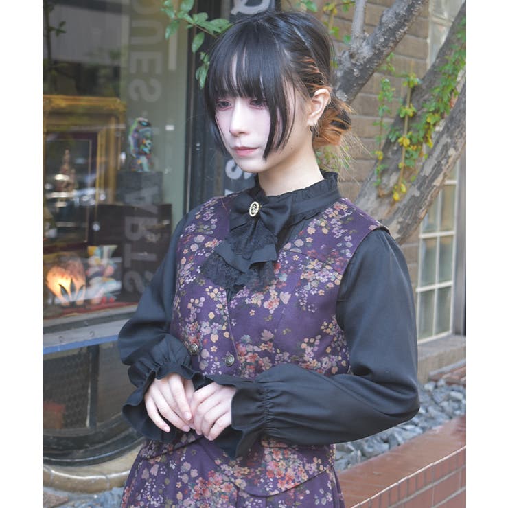 フローラルプリントベスト | axes femme | 詳細画像4 